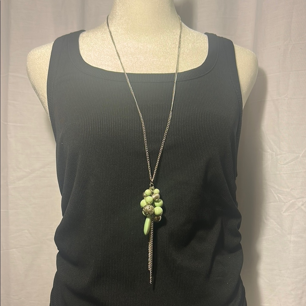 Elegant Green Beaded Necklace